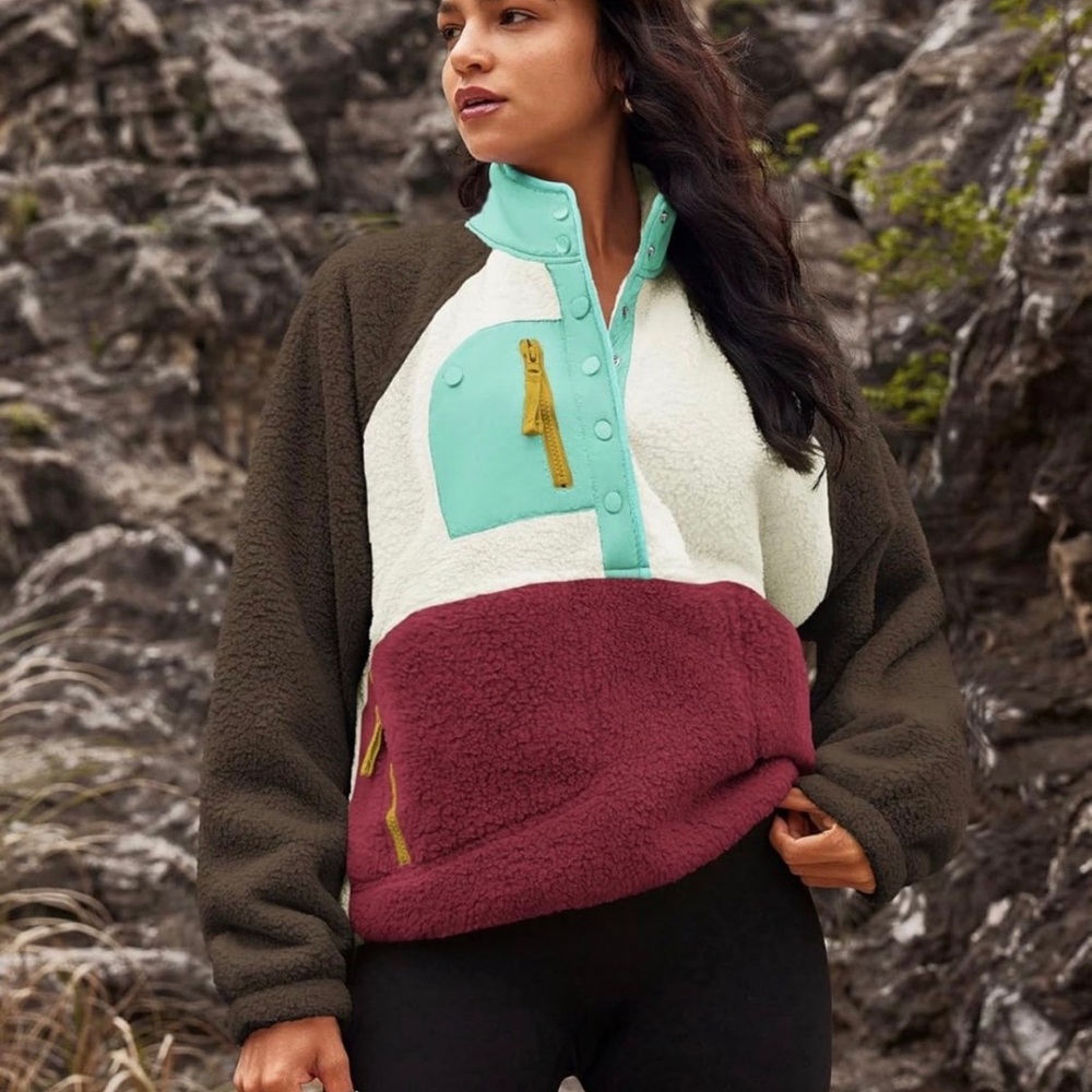 Colorblock Fleece Jacket